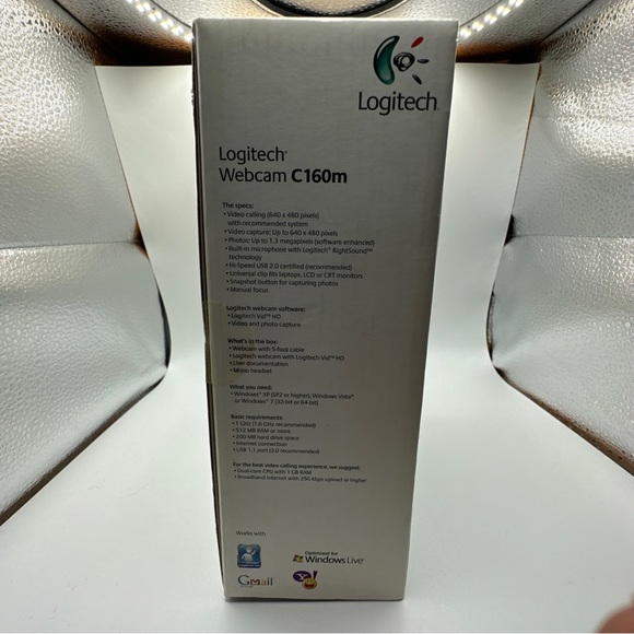 Logitech C160M Web Cam Windows with Headset New in box sealed - Picture 3 of 6